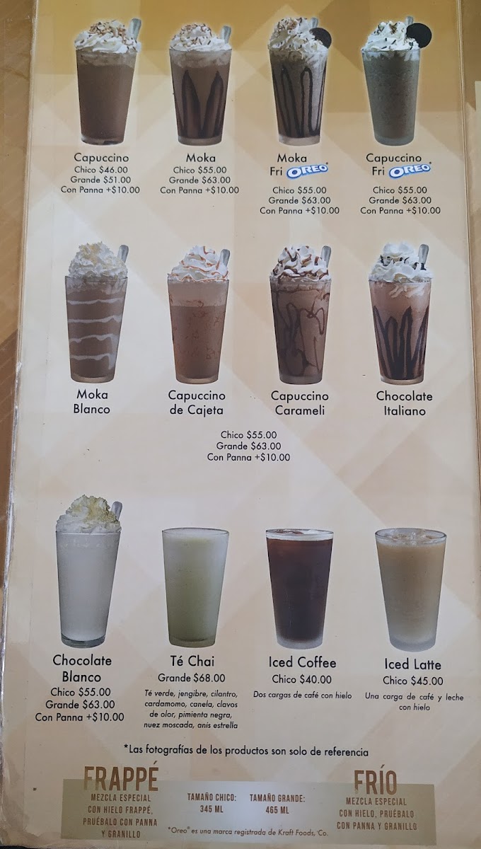 Italian Coffe Cuautla Centro Menu - Image 1