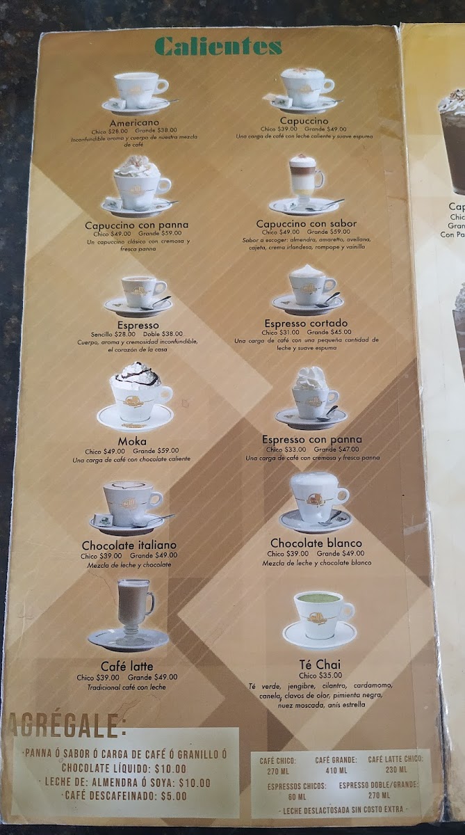Italian Coffe Cuautla Centro Menu - Image 2